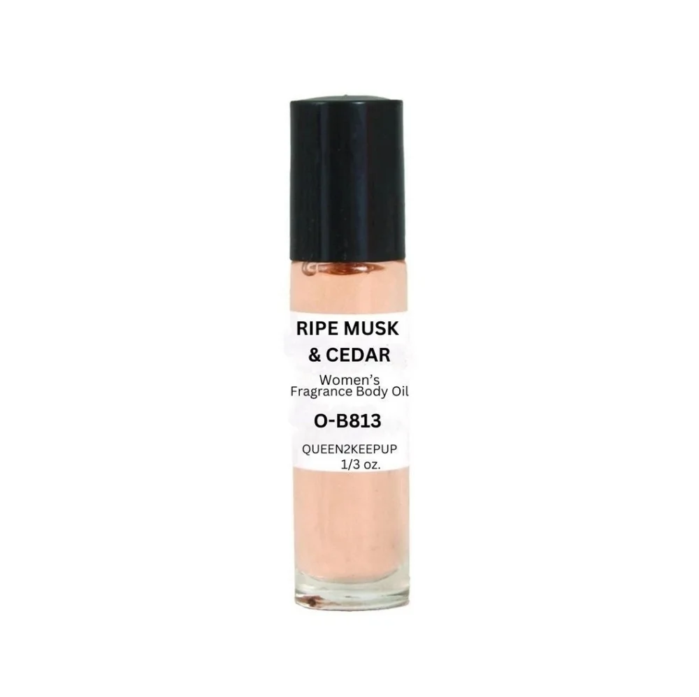 Ripe Musk & Cedar (Women) Body Oil 10 ml All Natural Scent 1/3 oz Roll-On